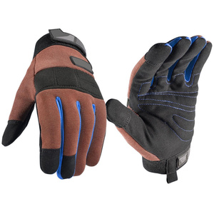 Guantes de Mecánico de Cuero Sintético de Nuevo Diseño, Marca Amara, con Puntas de los Dedos Reforzadas para Mayor Durabilidad, Resistentes, con Logotipo Personalizado - Product Image 4