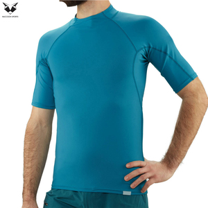 Camisetas de compresión MMA de manga corta, cómodas, súper elásticas, con protección solar, logotipo personalizado, ropa deportiva para adultos, Rash Guard - Product Image 5