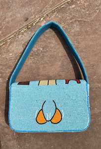 Bolso de Hombro de Algodón con Bordado de Cuentas, Elegante Diseño Floral Hecho a Mano, Bolso de Mujer para Atuendos Tradicionales, Celebraciones y Eventos Especiales - Product Image 5
