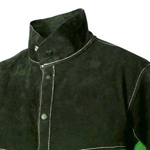 Veste de soudeur pour hommes, veste en cuir de sécurité industrielle, veste de soudeur en cuir robuste - Product Image 2