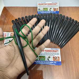 Top Selling Product Buffalo Horn Needle Ideal for working with thick thread wool and heavy fabric knitting weaving <b>sewing</b> NEEDLE - Product Image 1