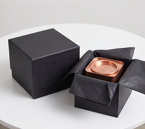 Square Copper Coffee And <b>Tea</b> Canister Classic Design Kitchenware Storage Container For Home And Office Set Of 2 Pcs - Product Image 6