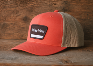 Gorra trucker de malla tejida al por mayor, de 6 paneles, de alta calidad, con perfil medio estructurado y visera curva, hecha en Vietnam. - Product Image 3