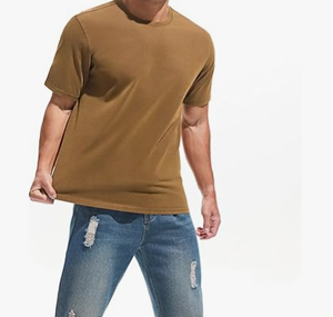 Camiseta de Hombre de Cuello Redondo, 100% Algodón, Tejido Grueso de 180g/m, Estampada, Lavada y Desgastada - Product Image 4