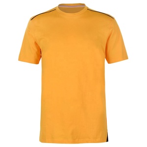 Men's Solid Color O-Neck Short Sleeve T-Shirt Knitted Regular Fit Blank Design Front <b>Logo</b> Quick Dry & Breathable for Casual Wear - Product Image 4