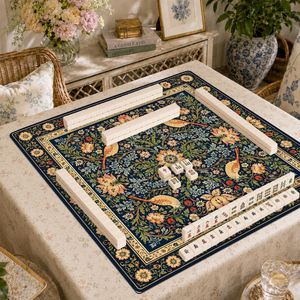 Tapis de Mahjong Strawberry <span class=keywords><strong>Thief</strong></span> William Morris, Accessoires de Mahjong, Tapis Floral, Housse de Protection de Table, EXPÉDIÉ Roulé - Product Image 5