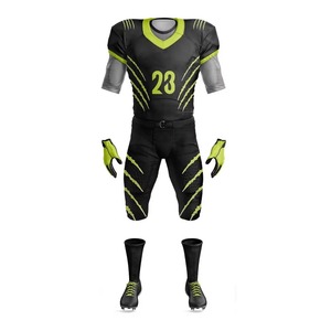 Uniforme de Fútbol Americano Personalizado de Fábrica, Conjunto de Jersey y Pantalones Sublimados, Resistentes, de Secado Rápido, para Entrenamiento y Partidos - Product Image 2