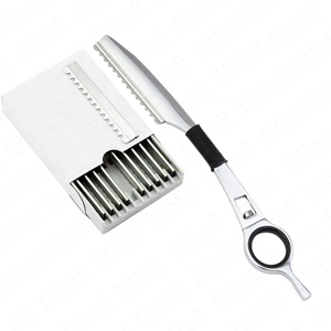 Wholesale Leaf Design Serrated Straight Razor Stainless Steel Foldable <b>Barber</b> Shaving Tool Custom Logo OEM for Men - Product Image 5