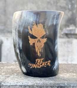 Mug en corne de buffle naturelle, style viking, fait main, verre à bière en corne, vaisselle rustique pour la vente en gros et l'usage domestique - Product Image 2