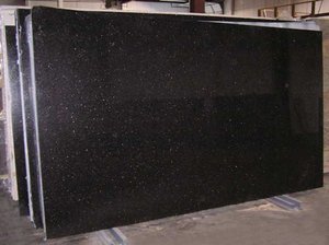 Granit poli noir Galaxy pour revêtements de sol, panneaux muraux, plans de travail de cuisine, escaliers et intérieurs - Product Image 2