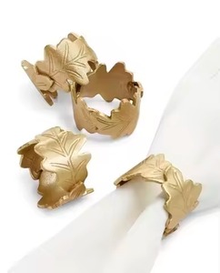 Ensemble de porte-serviettes en métal de luxe, porte-serviettes de qualité supérieure pour la table de la maison, les mariages, les célébrations, les hôtels, les restaurants, la décoration - Product Image 2