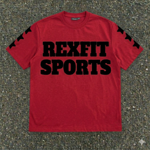 เสื้อยืดคอตตอนพิมพ์ลายสกรีน REXFIT SPORTS เสื้อผ้าลำลองสไตล์สตรีทแวร์ ตัดเย็บอย่างดี เนื้อผ้าหนา 100% - Product Image 5