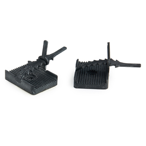 Bloc de support anti-vibration en caoutchouc <span class=keywords><strong>Essentra</strong></span> UMB, bloc de montage universel, caoutchouc néoprène noir 50 Shore A - Product Image 1