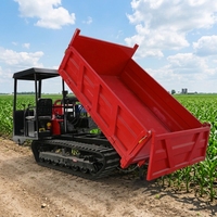 Marché du Pakistan, du Myanmar, du Honduras, de la Guyane : Camion benne sur chenilles diesel hydraulique 4x4 tout-terrain pour l'exploitation minière, 3, 4 et 5 tonnes