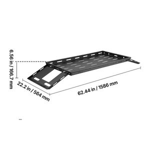 Portapacchi Posteriore per Jeep Wrangler JK 2007-2024 con Cestello in Acciaio al Carbonio da 300 Libbre, Vassoio Portaoggetti Interno per Bagagli - Product Image 5