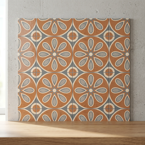 Carreaux de céramique de style marocain de qualité supérieure en gros, 400x400mm, carreaux de porcelaine à motifs floraux, pour extérieur, imperméables, antidérapants, pour murs - Product Image 4