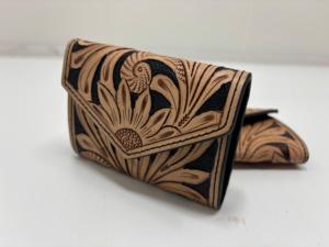 Wholesale Hand Tooled <b>Leather</b> <b>Wallets</b> Genuine Vintage Artisanal Bi Fold Card Holders Embossed <b>Mens</b> B2B Custom Designer Purses - Product Image 2