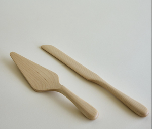 Juego de Cuchillos para Pastel de Madera Natural de Primera Calidad, Cortador de Pastel de Boda, Utensilios Clásicos para Servir Postres, Tartas y Pizza, Ecológicos - Product Image 5