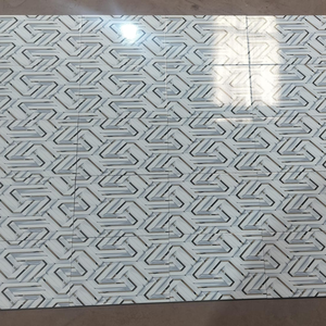 Contemporary White Gold Geometric Wall Tile 20x30cm Digitally Printed Ceramic Wall Interior Bathroom Tile 3466-HL - Product Image 6