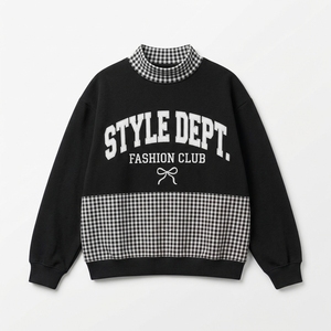 เสื้อสเวตเตอร์คอเต่าขนาดใหญ่สำหรับผู้หญิง ดีไซน์ลายปักตัวอักษร วัสดุผ้าฟลีซ สำหรับใส่ในฤดูใบไม้ร่วง - Product Image 2