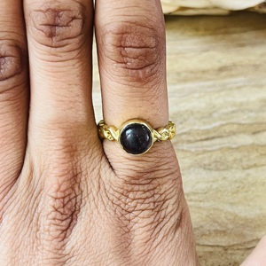 Hot Selling New Arrival Amethyst <b>Ring</b> Gold Plated Twisted Brass <b>Ring</b> Dainty <b>Statement</b> Geometric Jewelry Wholesale <b>Ring</b> For Women - Product Image 4