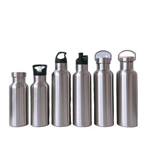 Benutzer definiertes Logo 304 doppelwandiger Edelstahl-Vakuum kolben 350ml 500ml 750ml 1000ml Wasser flasche Isolierter Sport Garrafa De Gua