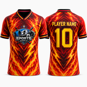 Camiseta de Fútbol en Oferta, Transpirable, de Malla de Poliéster, con Colores Sublimados Resistentes a la Decoloración - Product Image 1