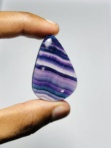 Cabujón suelto pulido suave de piedras preciosas de fluorita Natural 100% de alta calidad para la fabricación de joyas hechas a mano - Product Image 3