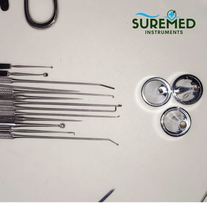 Ensemble d'instruments de tympanoplastie SureMed Instruments pour micro-chirurgie auriculaire, kit chirurgical ORL certifié CE, en acier inoxydable réutilisable - Product Image 2