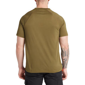 T-shirts d'été respirants en microfibre pour hommes, vente en gros OEM, nouvelle collection, marque tendance, manches courtes, col rond, streetwear décontracté - Product Image 3