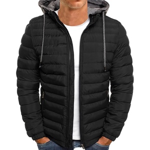 Veste d'hiver matelassée à capuche de marque de créateur, grande taille, pour hommes - Product Image 6