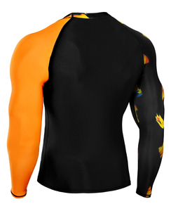 OEM wholesale rash guard with custom logo <b>printing</b> quick dry uv protection long sleeve <b>surf</b> swim top fast shipping - Product Image 2