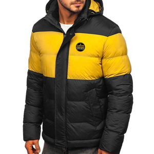 2026 Custom Logo New Design Contrast Quilted Puffer Jacket Stand Collar Windbreak Outdoor Thick Casual Jacket Men - Product Image 3