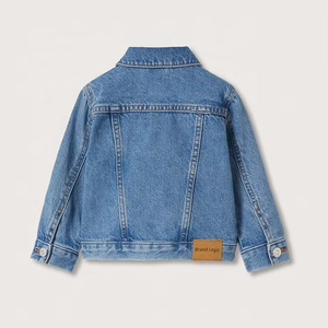 Wholesale Custom Kid's Denim <b>Jacket</b> Toddler Unisex 100% Cotton Jean Coat Children Boys Denim <b>Jacket</b> - Product Image 3