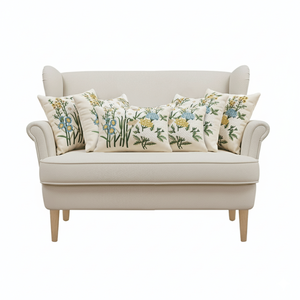 SOGA 6-Piece Pillowcase Set Botanical <b>Garden</b> & Meadow Motif 45cm <b>Cushion</b> <b>Covers</b> & 30x50cm Pillowcases Decorative & Throw Pillows - Product Image 3