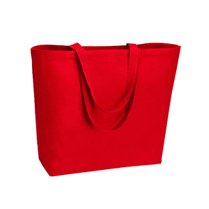 Sac en toile à prix abordable, grand sac de shopping robuste à bandoulière avec fermeture éclair, logo personnalisé imprimé, respirant - Product Image 1