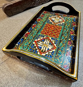 ถาดเสิร์ฟงานแฮนด์เมด ดีไซน์สวยงาม ลายแบบกำหนดเองได้ สำหรับใช้ในครัวเรือน ร้านอาหาร หรือจัดเก็บของ - Product Image 5