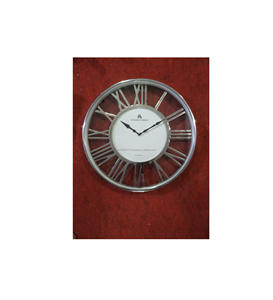Classic decorative metal table <b>clock</b> elegant Roman numeral dial adds sophistication to any room decor - Product Image 6