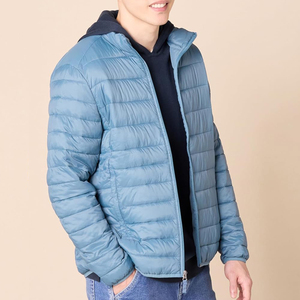 Mens Lightweight Puffer <b>Jacket</b> Winter Warm <b>Packable</b> Down Coat Stand Collar Zip Up Outerwear Windproof Quilted Casual Travel Tops - Product Image 1