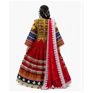 Vestido Afgano Kuchi Hecho a Mano, Ligero, Transpirable y Cómodo para Mujer, Estilo Tradicional Musulmán Vintage - Product Image 2