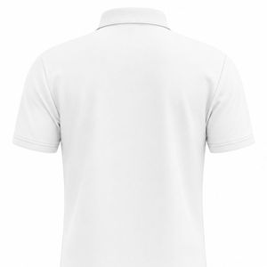 Polo personnalisé en gros unisexe en coton piqué blanc à manches courtes avec logo brodé, uniforme de golf, fournisseur OEM ODM - Product Image 6