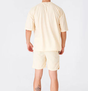 Conjunto de Camiseta y Pantalones Cortos 100% Algodón Orgánico para Hombre, Juego de Toallas, Camiseta y Pantalones Cortos de Felpa para Hombre - Product Image 2