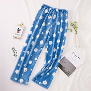 Custom Wholesale Women's Printed Flannel Pajama Pants Ladies <b>Pyjama</b> Casual Loungewear Comfortable Trousers - Product Image 3