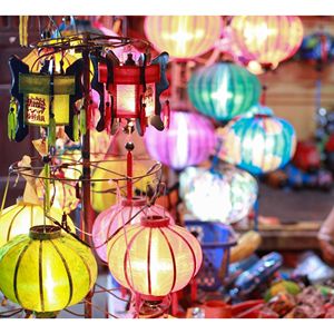 Vietnam Silk Lantern Handmade Fabric Hanging <b>Light</b> for Traditional Interior Decoration Custom Shapes Sizes and Colors - Product Image 1