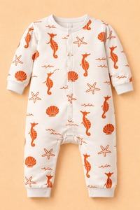 ชุดรอมเปอร์เด็กแขนยาว พรีเมียม ผลิตจากใยไผ่ 95% ผสมสแปนเด็กซ์ 5% เป็นมิตรต่อสิ่งแวดล้อม ติดกระดุมแป๊ก เนื้อผ้านุ่ม ระบายอากาศได้ดี แห้งเร็ว อ่อนโยนต่อผิว - Product Image 5