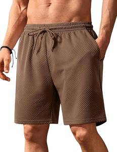 Short de gymnastique de haute qualité pour hommes, couleur personnalisée, short de basket-ball décontracté en coton avec cordon de serrage, motif solide, taille moyenne, fournisseur pakistanais - Product Image 3