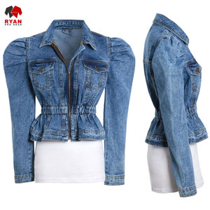 Ryan เสื้อแจ็กเก็ตยีนส์สำหรับผู้หญิงผ้าสวมใส่สบายระบายอากาศได้ดีพร้อมโลโก้ออกแบบได้ตามต้องการ - Product Image 6