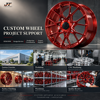 Jantes forgées multi-rayons en maille de 18 à 22 pouces, rouge bonbon chromé, 5x112 5x114.3 VIW-164 pour BMW Audi Mercedes-Benz