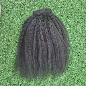 100% Remy Extensions de Cheveux Humains Crépus Droite Double Trame Naturel Afro Lâche Vague Profonde Styles Cuticule Aligné Matière Première - Product Image 2