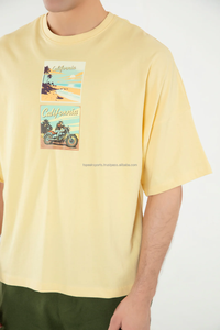 T-shirt Confortable Coupe Classique Tendance Été 2026 OEM, Impression Numérique, Teint en Pièce, Écologique, Respirant, Polyester/Coton - Product Image 3